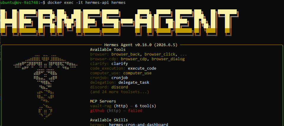 Toute la config de Hermes Agent